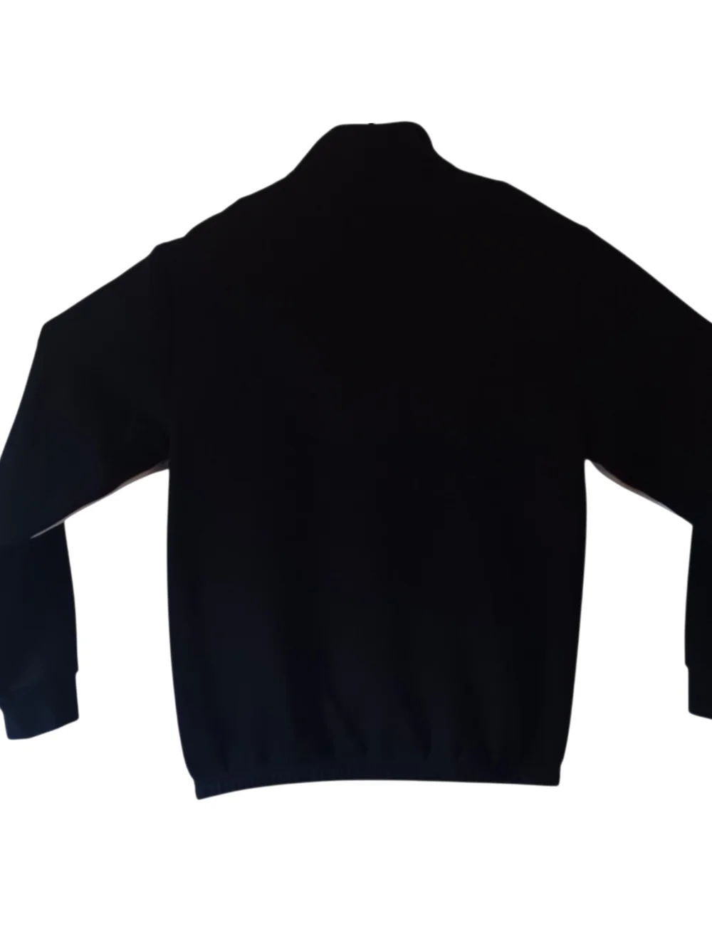 Puma men's black/white rebel quarter-zip fleece sweatshirt size S